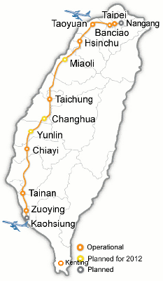 THSR Map